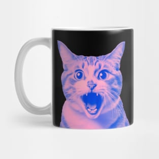 Funny Cat Meme Scared Mug